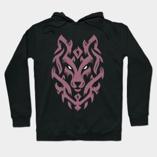 Wolf Tribal Ornament lovely blend drawing cute cool colorful Hoodie